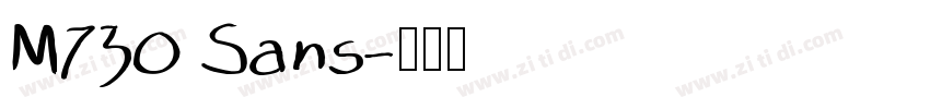M730 Sans字体转换